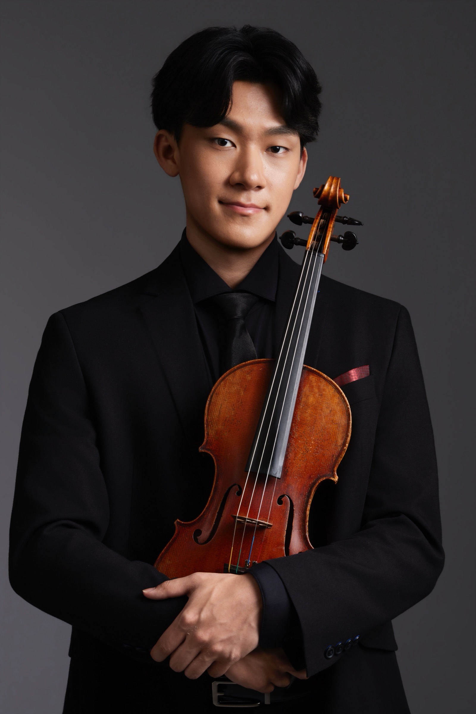 Bernie Sheng with his violin